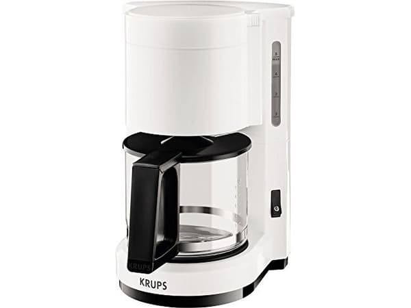 Krups AromaCafe 5, Kaffebrygger (drypp), Malt kaffe, 200 W, Sort, Hvit