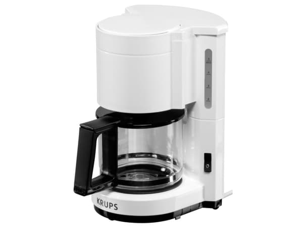 Krups AromaCafe 5, Kaffebrygger (drypp), Malt kaffe, 200 W, Sort, Hvit