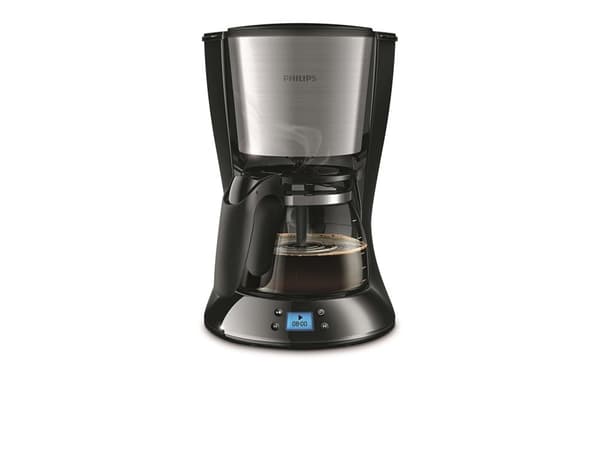 Philips Daily Collection HD7459/20 Kahvinkeitin, Suodatinkahvinkeitin, 1,2 L, Jauhettu kahvi, 1000 W, Musta, Metallinen