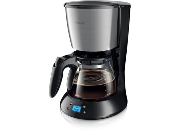 Philips Daily Collection HD7459/20 Kahvinkeitin, Suodatinkahvinkeitin, 1,2 L, Jauhettu kahvi, 1000 W, Musta, Metallinen