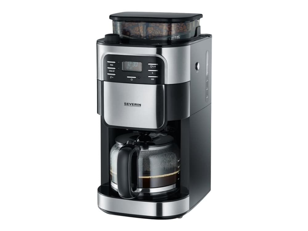 SEVERIN KA 4810 - Kaffemaskin - 10 koppar - rostfritt stål/svart