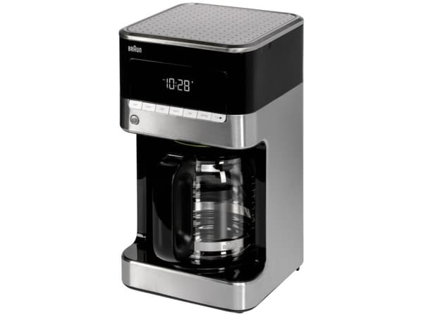 Braun PurAroma 7 KF 7120 - Kaffemaskin - 12 koppar - rostfritt stål/svart