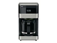 Braun PurAroma 7 KF 7120 - Kaffemaskin - 12 koppar - rostfritt stål/svart