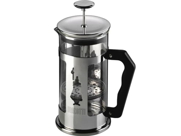 Bialetti 0003160, Pressopannupakkaus, 0,35 L, Musta, Ruostumaton teräs, Lasi, Muovi, Ruostumaton teräs, CE