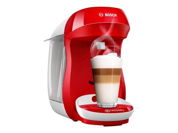 Bosch TASSIMO HAPPY TAS1006 - Kaffemaskin - ljust röd