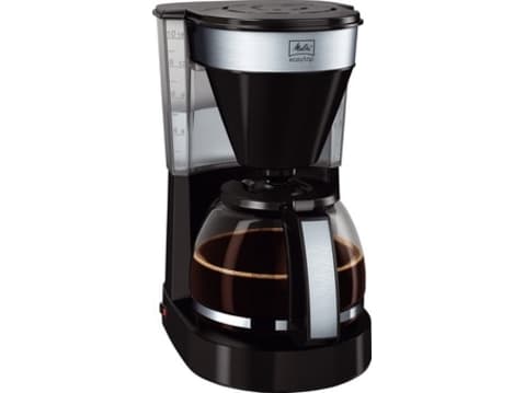 Melitta EasyTop - Kaffemaskin - 10 kopper - svart med aksenter i rustfritt stål