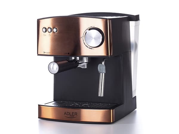 Adler AD 4404cr, Yhdistelmäkahvinkeitin, 1,6 L, Jauhettu kahvi, 850 W, Monivärinen