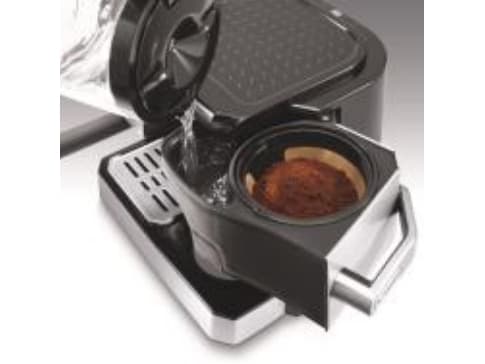 De'Longhi BCO421.S - Kaffemaskin med dryppekaffemaskin og cappuccinatore - 15 bar - 10 kopper - sølv/svart