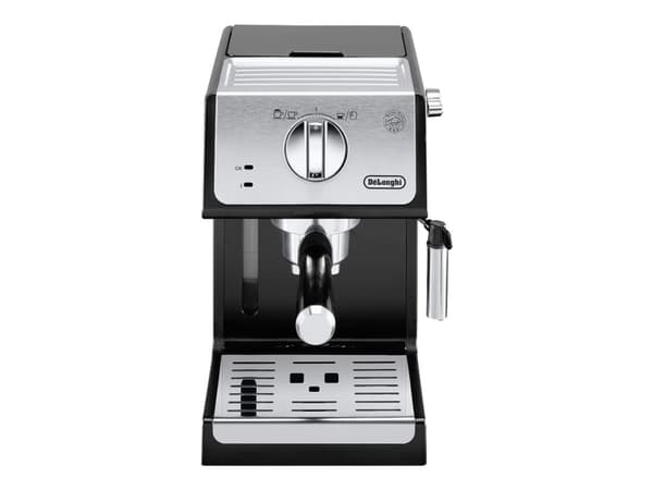 De’Longhi ECP 33.21, Espressokone, 1,1 L, Kahvinappi, Jauhettu kahvi, 1100 W, Musta, Ruostumaton teräs