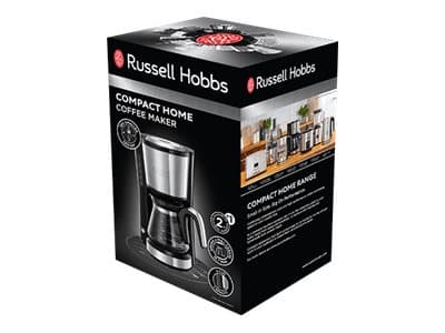 Russell Hobbs Compact Home 24210-56 - Kaffemaskin - 5 kopper - brushed stainless steel/shiny stainless steel/black