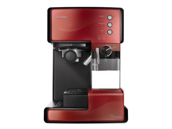 Breville PrimaLATTE VCF046X - Kaffemaskin med melkeskummer - 15 bar - rød