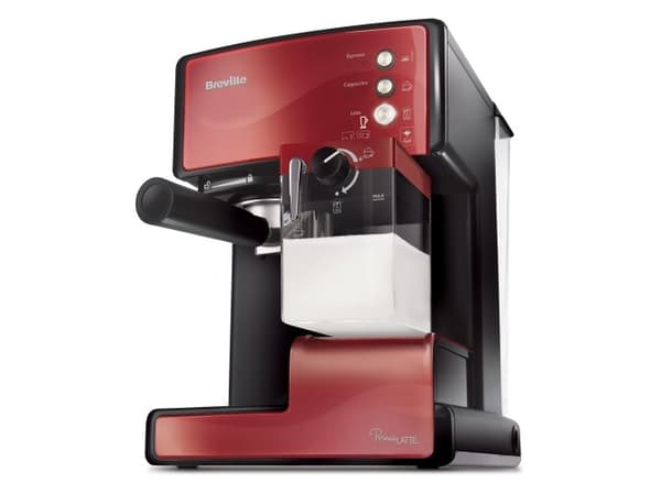 Breville PrimaLATTE VCF046X - Kaffemaskin med melkeskummer - 15 bar - rød