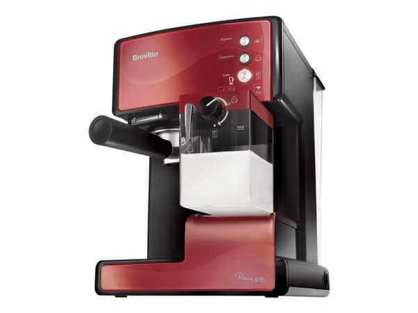 Breville PrimaLATTE VCF046X - Kaffemaskin med melkeskummer - 15 bar - rød