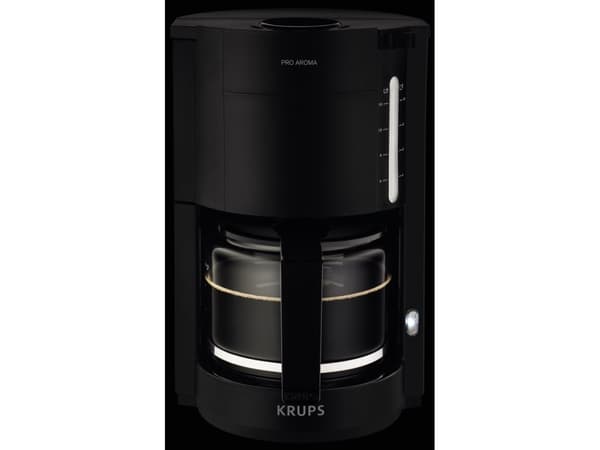 Krups ProAroma, Suodatinkahvinkeitin, 1,25 L, 1100 W, Musta