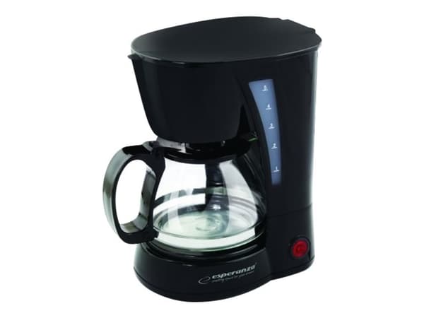 Esperanza EKC006, drypp kaffetrakter, 0,6 L, 650 W, svart