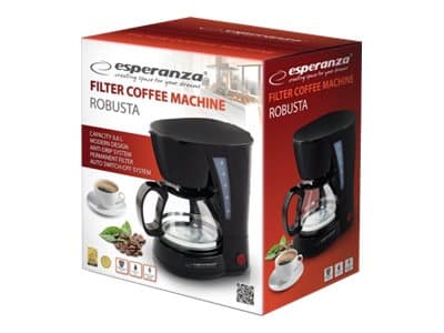 Esperanza EKC006, drypp kaffetrakter, 0,6 L, 650 W, svart
