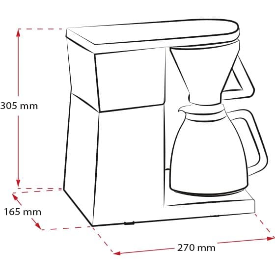 Melitta Excellent 4.0 - Kaffemaskin - 10 kopper - Sort