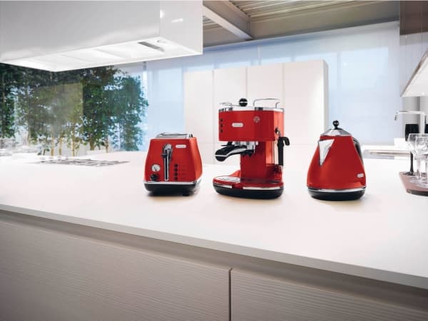De'Longhi Icona ECO 311.R - Kaffemaskin med melkeskummer - 15 bar - rød