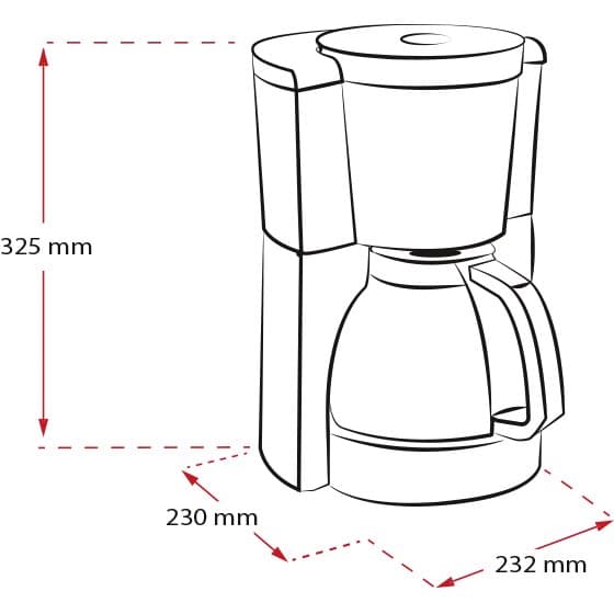 Melitta Look Selection - Kaffemaskin - 10 kopper - Sort
