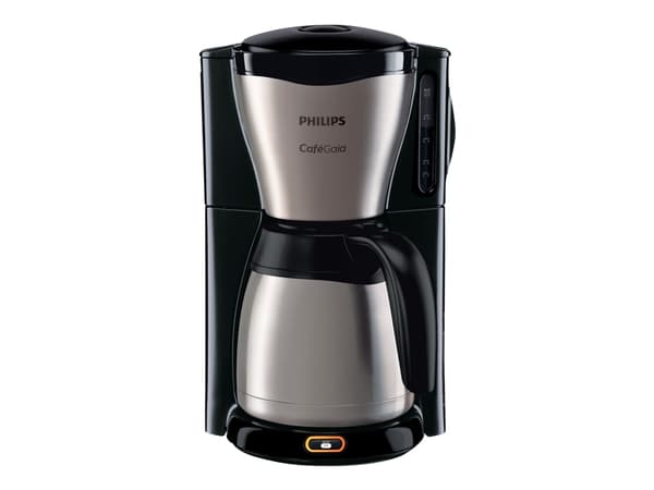 Philips Café Gaia HD7548 Kahvinkeitin, Suodatinkahvinkeitin, 1,2 L, Jauhettu kahvi, 1000 W, Musta, Metallinen