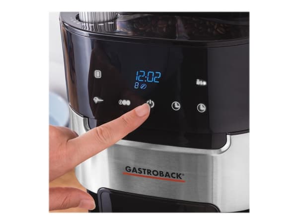 Gastroback Grind & Brew Thermo - Kaffemaskin - 8 koppar