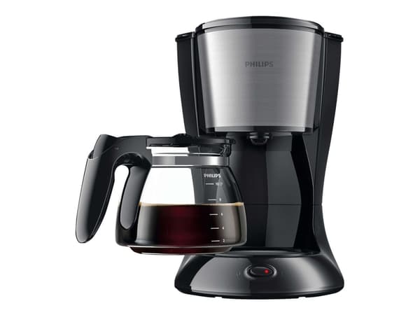 Philips Daily Collection HD7462 - Kaffemaskin - 15 kopper - rustfritt stål / svart