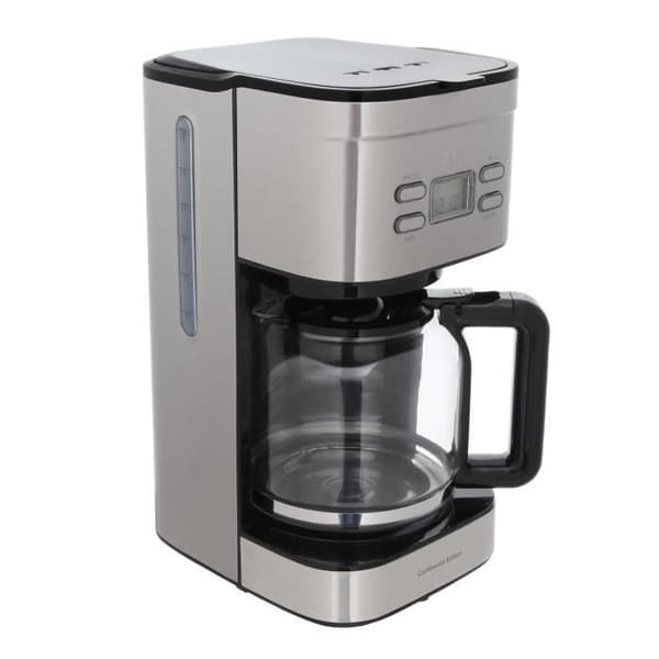 CONTINENTAL EDISON Programmerbar kaffebryggare med filter i rostfritt stål