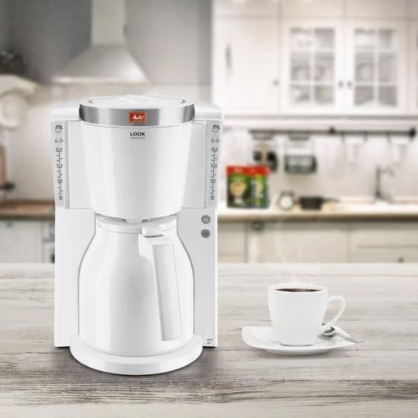 MELITTA 1011-11 Cafetiere Look IV Therm Selection 1011-11 Vitt / borstat stål