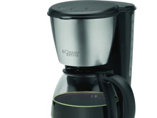 Bomann KA 1369 CB, droppkaffebryggare, 1,5 L, malet kaffe, 900 W, svart, rostfritt stål