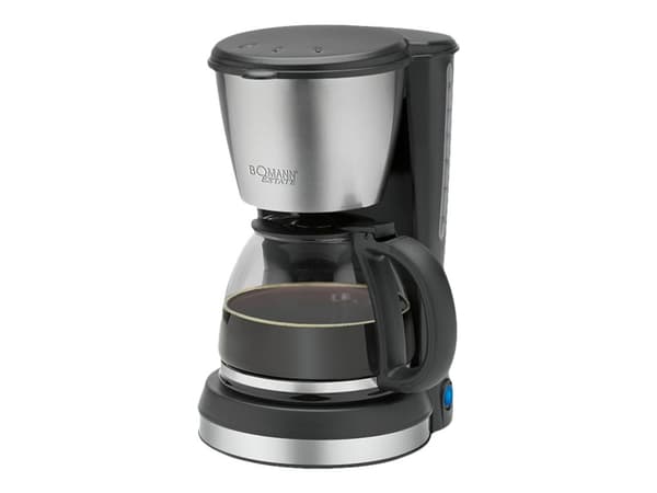 Bomann KA 1369 CB, droppkaffebryggare, 1,5 L, malet kaffe, 900 W, svart, rostfritt stål