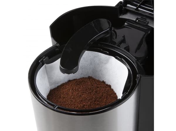 Domo DO708K, Suodatinkahvinkeitin, 1,5 L, Jauhettu kahvi, Musta, Ruostumaton teräs