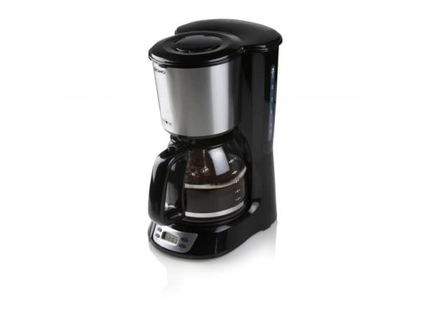 Domo DO708K, Suodatinkahvinkeitin, 1,5 L, Jauhettu kahvi, Musta, Ruostumaton teräs