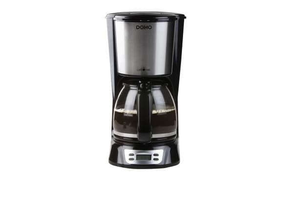 Domo DO708K, Kaffebrygger (drypp), 1,5 l, Malt kaffe, Sort, Rustfritt stål