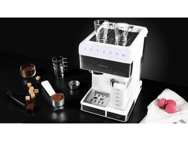 Cecotec Power Instant-ccino 20 Touch, Espressomaskin, 1,4 l, Malt kaffe, 1350 W, Rustfritt stål, Hvit