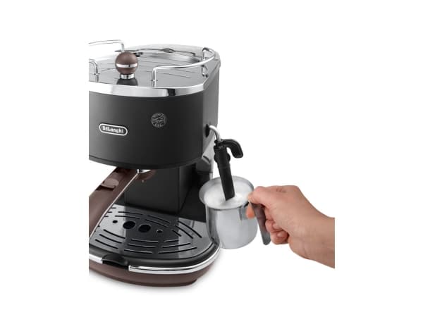 De'Longhi Icona Vintage ECOV 311.BK - Kaffemaskin med melkeskummer - 15 bar - svart
