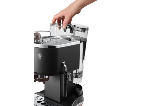 De'Longhi Icona Vintage ECOV 311.BK - Kaffemaskin med melkeskummer - 15 bar - svart