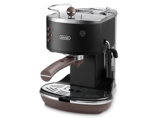 De'Longhi Icona Vintage ECOV 311.BK - Kaffemaskin med melkeskummer - 15 bar - svart