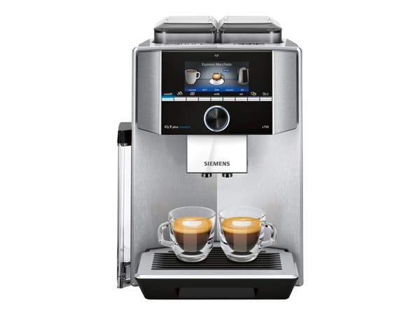 Siemens EQ.9 plus connect s700 TI9578X1DE - Automatisk kaffemaskin med cappuccinatore - 19 bar - rustfritt stål