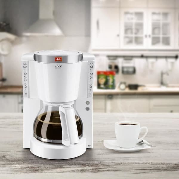 MELITTA Look IV Selection 1011-03 Kaffebryggare Vit / borstat stål