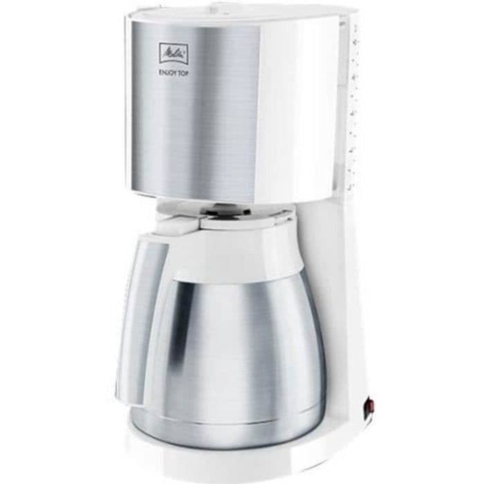 MELITTA Enjoy Top Therm Kaffebryggare Vit / borstat stål 1017-07