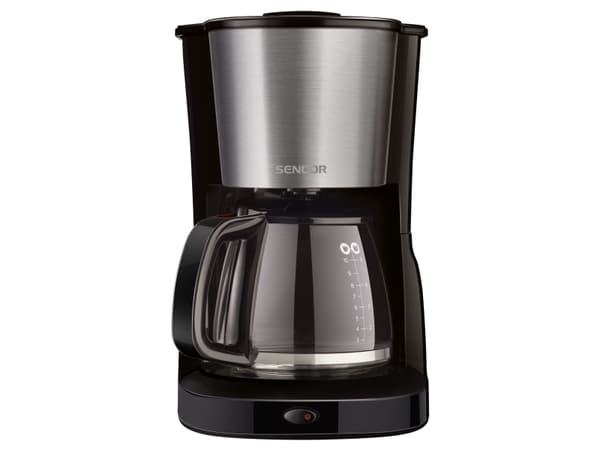 Sencor SCE 3050SS, drypp kaffetrakter, 1,25 L, malt kaffe, 1000 W, svart