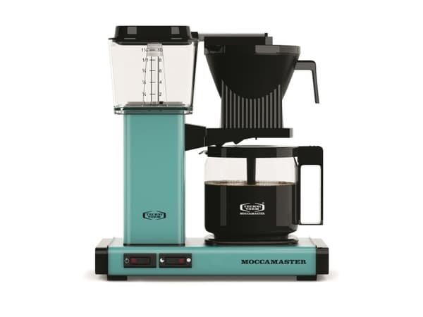 Moccamaster KBG 741 AO, Droppande kaffebryggare, 1,25 l, Malat kaffe, Turkos