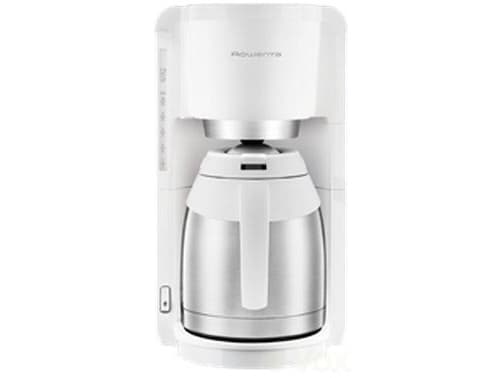 Rowenta CT3811, Droppande kaffebryggare, 1,25 l, Malat kaffe, 850 W, Rostfritt stål, Vit