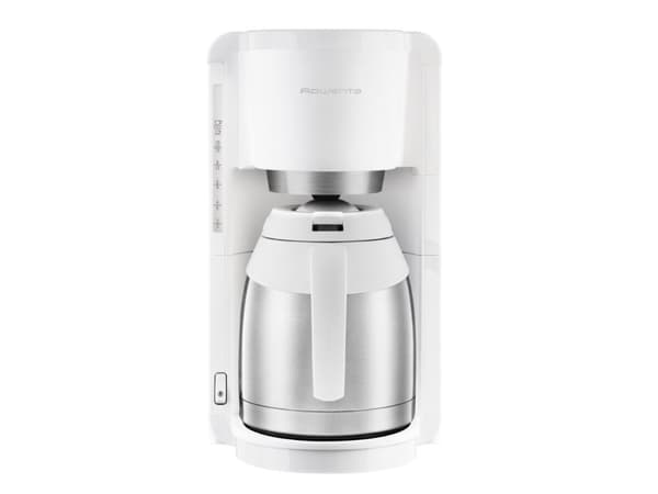 Rowenta CT3811, Droppande kaffebryggare, 1,25 l, Malat kaffe, 850 W, Rostfritt stål, Vit
