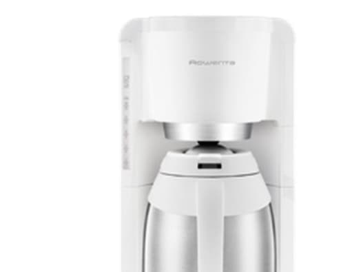 Rowenta CT3811, Droppande kaffebryggare, 1,25 l, Malat kaffe, 850 W, Rostfritt stål, Vit