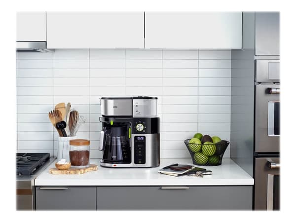 Braun MultiServe KF 9050 BK - Kaffemaskin - 10 koppar - rostfritt stål/svart