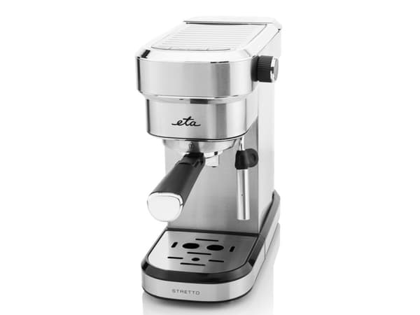 ETA Stretto 2180 90000 - Kaffemaskin med melkeskummer - 15 bar - rustfritt stål