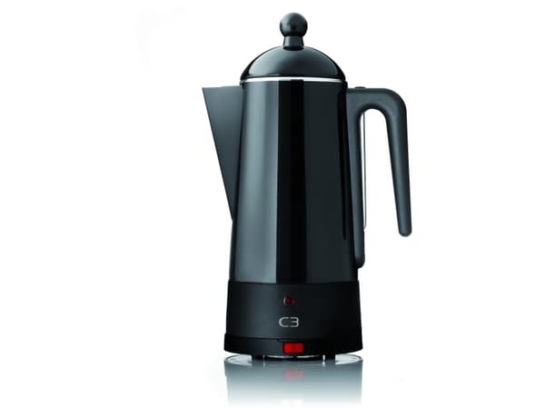 C3 Design Percolator, Sähköperkolaattori, 1,5 L, Jauhettu kahvi, 875 W, Ruostumaton teräs