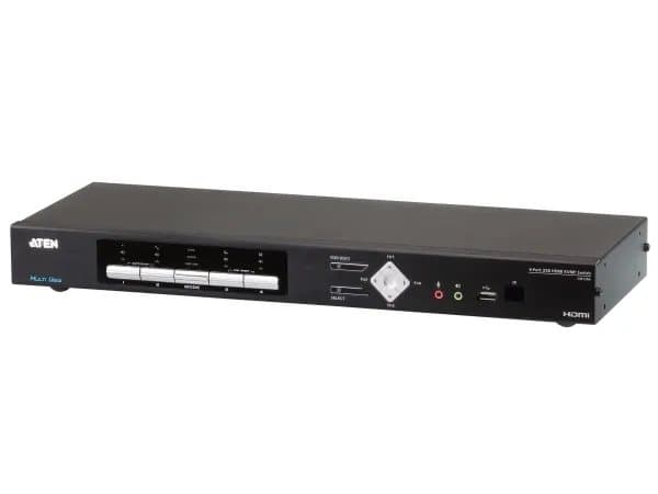 ATEN Multi-View KVMP CM1284 - KVM / lyd / USB-svitsj - 4 x KVM/lyd/USB - 1 lokalbruker - stasjonær - AC 100 - 240 V
