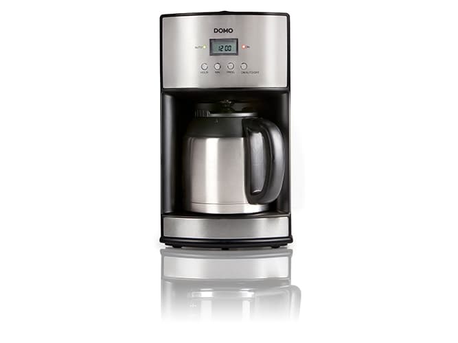 Domo DO474K, Droppande kaffebryggare, 1,2 l, Malat kaffe, Rostfritt stål